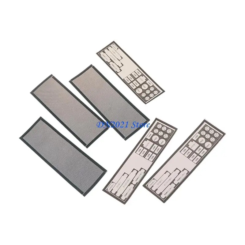 F3KE Desktop Case Back Cover Plate Cooling Fan Dust Mesh Filter Replacement