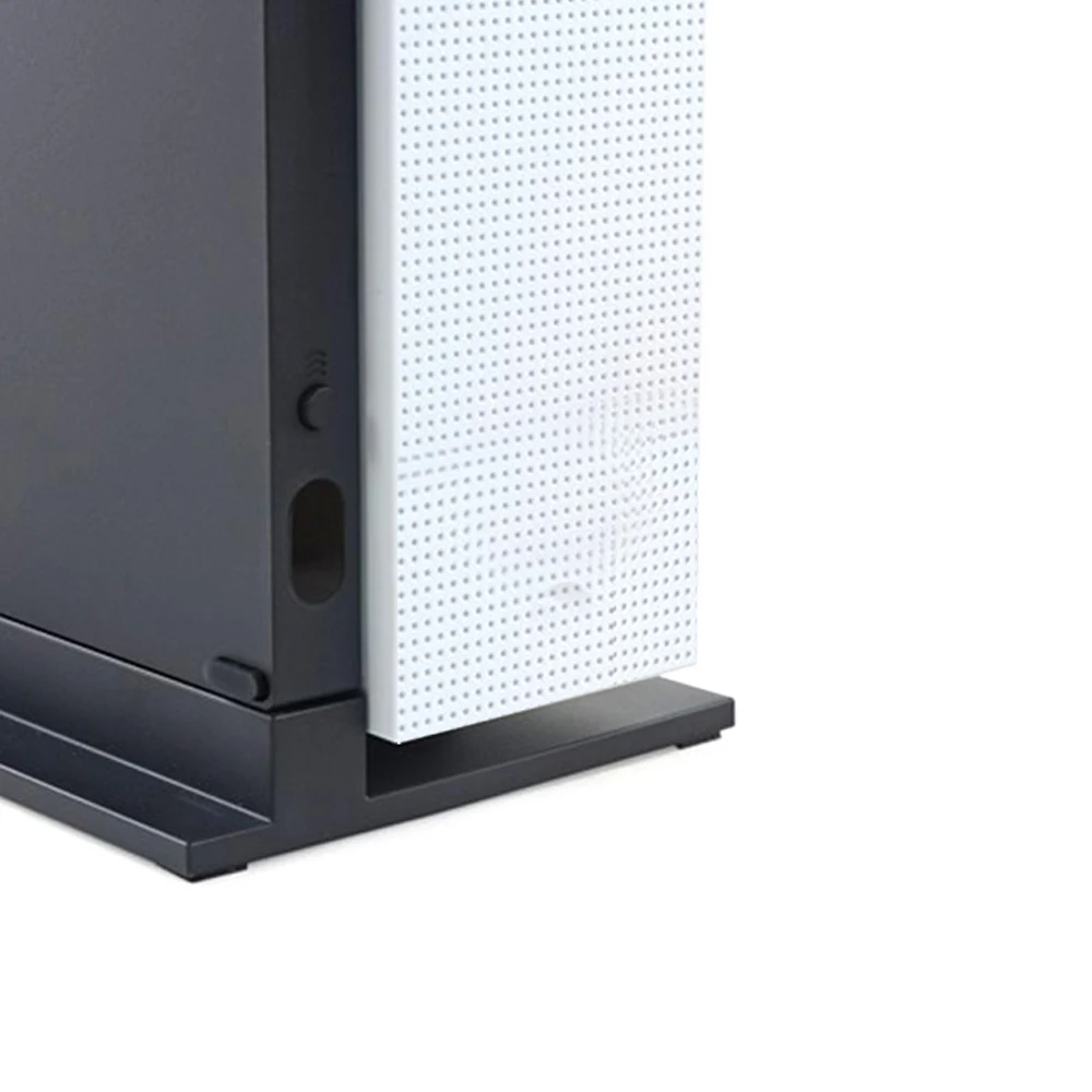حامل حامل عمودي لوحدة التحكم في الألعاب Xbox One S، قاعدة حامل آمنة سوداء، قاعدة تثبيت أقدام غير قابلة للانزلاق لأجهزة Xbox One S #1