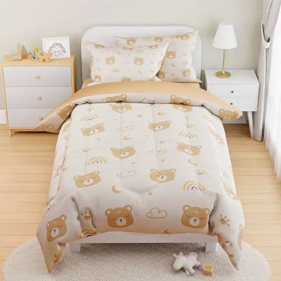 

Comforter Set Size 68x86in for Boys Girls Unisex Microfiber 3 Pcs Bedding Set Includes 1 Comforter 1 Pillowcase 1 Fitted Sheet