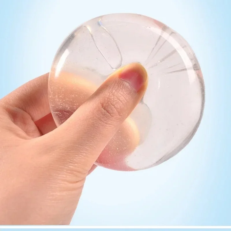ฟื้นตัวช้าความเครียดบรรเทา Ball CLEAR Malt Sugar Squishy ลูกความเครียด Fidget ของเล่นสําหรับผู้ใหญ่เด็ก,ช้า Rising Calming ของเล่น