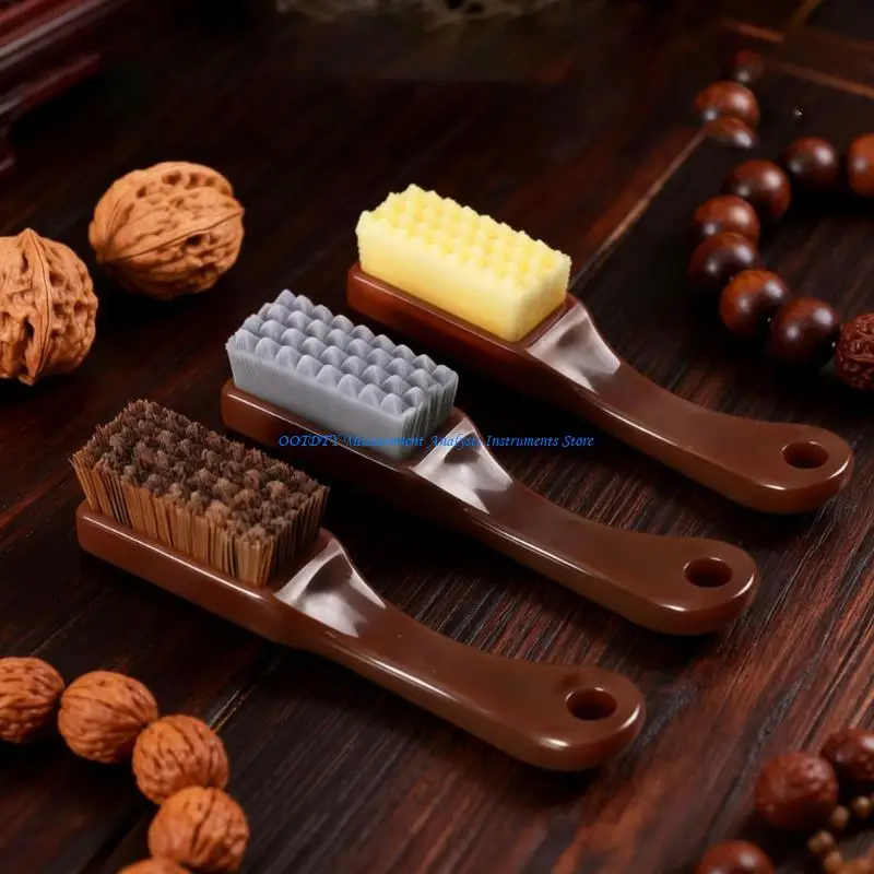 367D Professional Cleaning Brush Set For Polishing Walnuts And Jewelry With Long Lastings Nylon Bristles