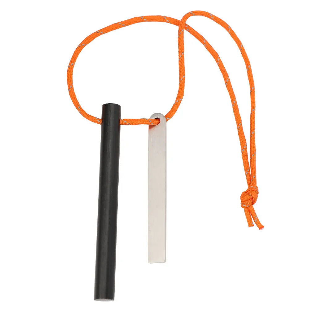 Outdoor Magnesium Rod Fire Starter with Scraper, Windproof Lighter Ignition Essential Survival Gear for Travel,Camping Emergency - view 6