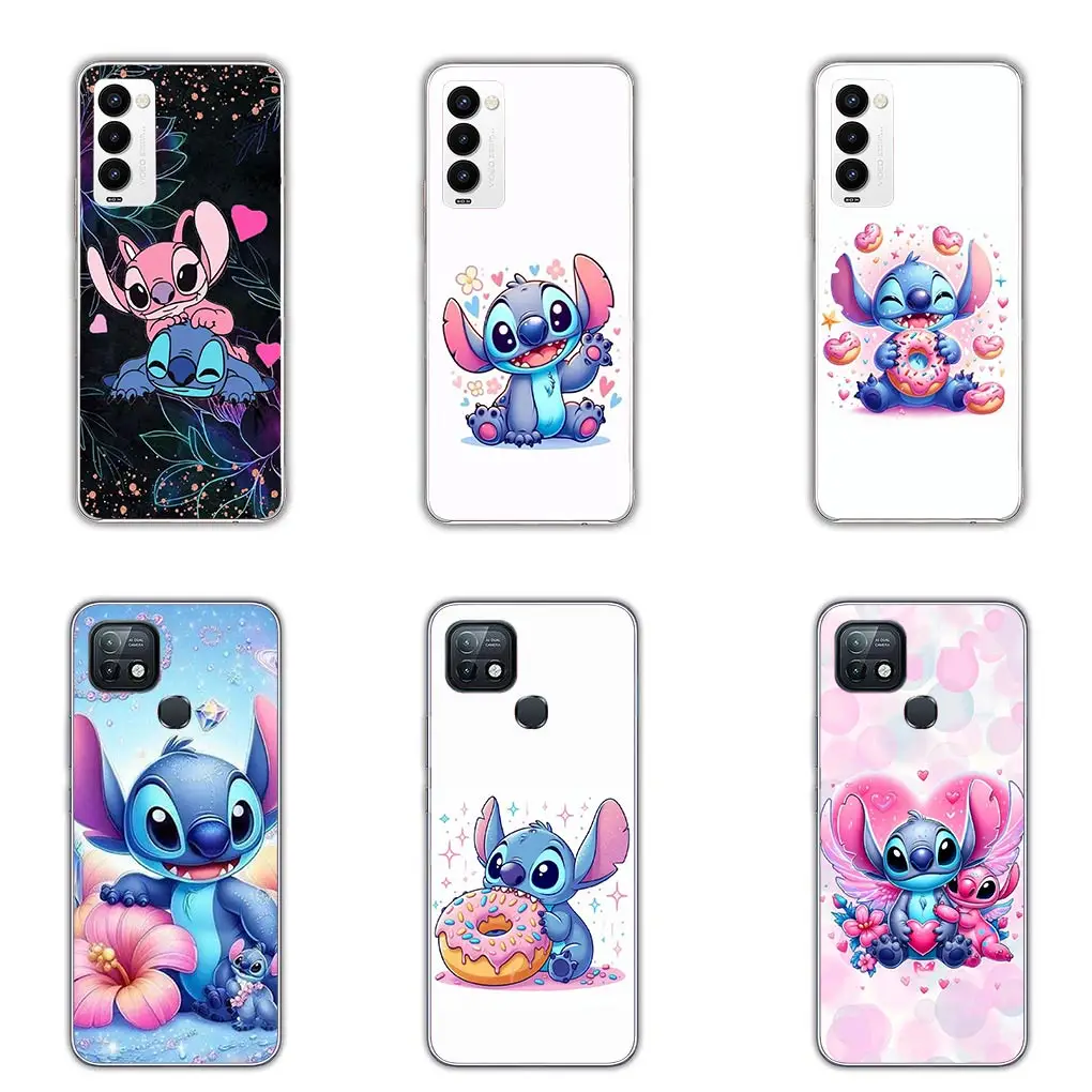 Cartoon Anime Lilo Stitch Soft Casing for Motorola Moto G04 G71 G73 G32 G34 G52 G8 G7 G9 G24 Power Plus E14 Cover Phone Case