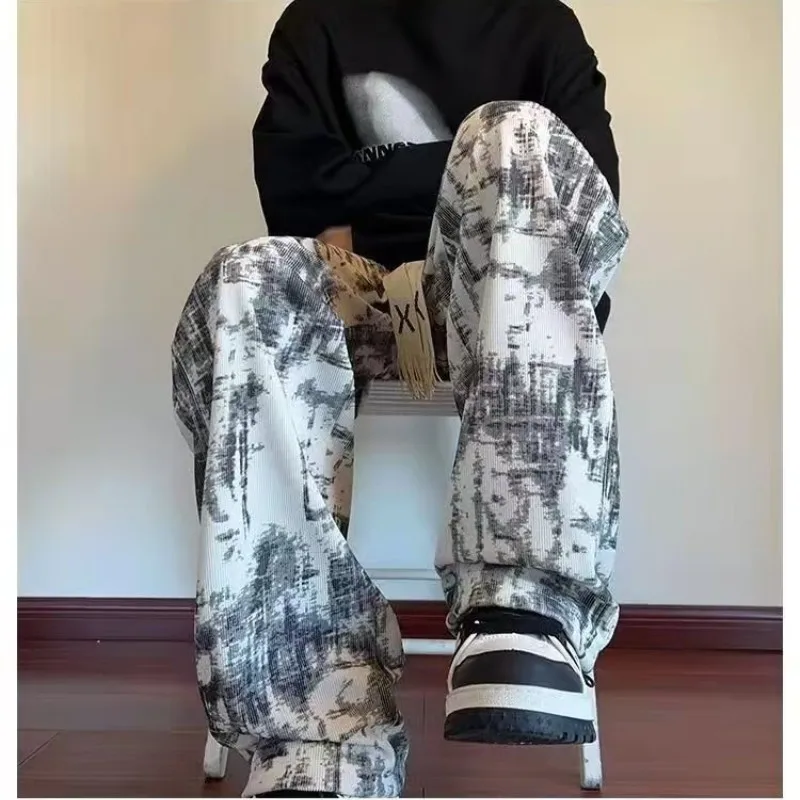 Men'S Casual Trouser Stylish Straight Leg Pants Sweatpants plus size men's trousers