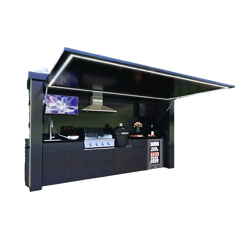 

Fry, grill, cook, all-round camping, mobile kitchen, light camping cooking station