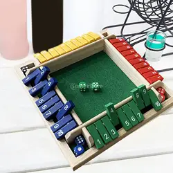 Juego de mesa de cuatro caras, dados coloridos digitales para cuatro personas, juego de mesa de lujo para Bar, juegos de fiesta familiar