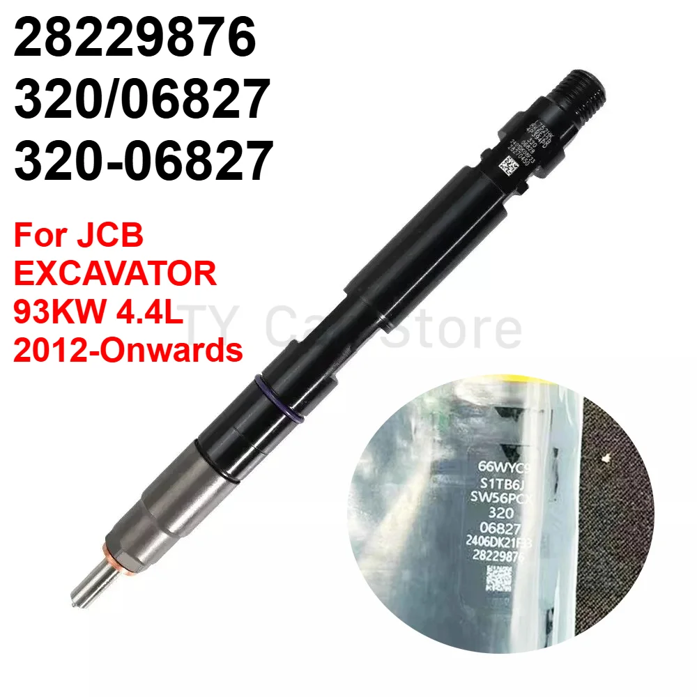 28229876 New Diesel Fuel Injector Assembly For JCB T4 4.4L 93KW Excavator 2012-Onwards with programming code 320/06827 320-06827