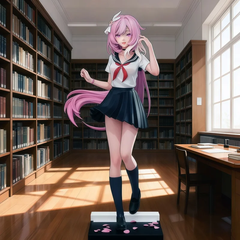 

Mihoyo Honkai Аниме Фигурка Elysia Школьная форма Экипировка Серия Фигурка Розовая Фея ПВХ Модель Кукла Настольный Орнамент Статуя Игрушки Подарки