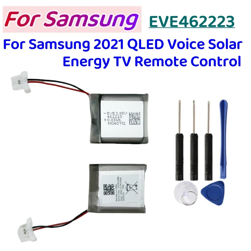 Battery EVE462223 BN59-01357 for Samsung 2021 QLED Voice Solar Energy TV Remote Control Tl TM2180E QN9 QN8 QN7 N43LS03AAFXZA