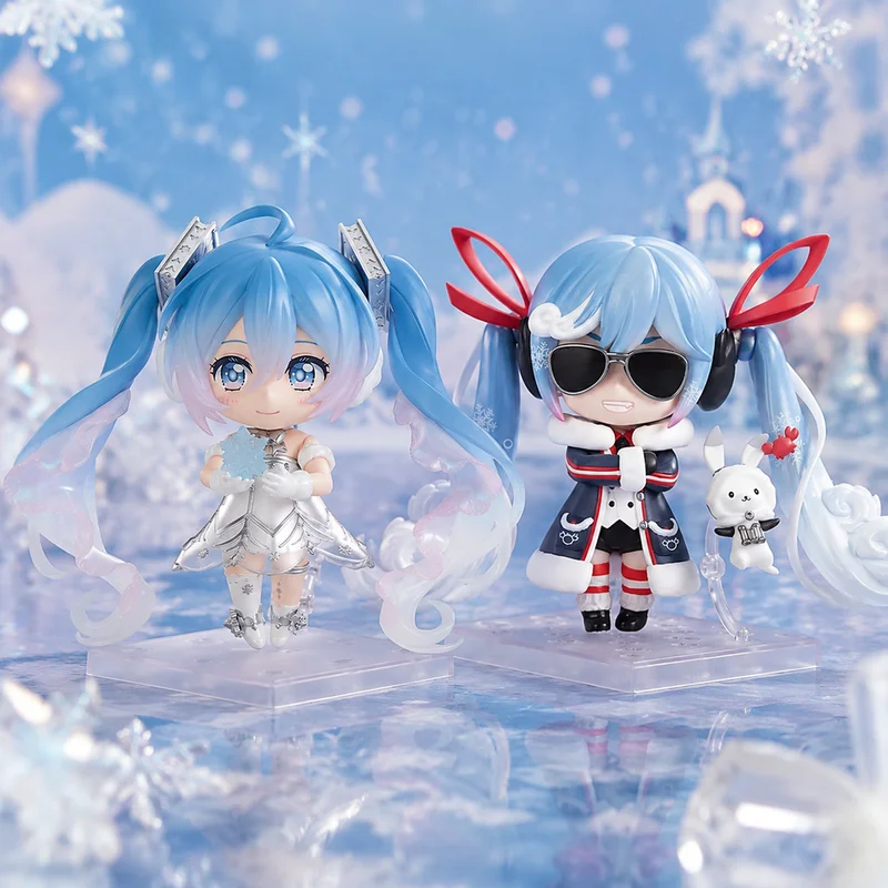 初音ミク-シンフォニー-2878-スノーミク-1800-かわいいアクションフィギュア-交換可能な顔のモデル-おもちゃ-コレクタブル-デスクトップオーナメント-ギフト