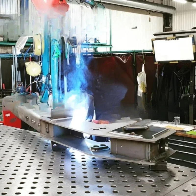 Cast iron three-dimensional flexible fixture casting pig iron positioning robot workbench