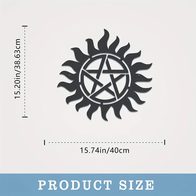 【Statue Wall Decoration】Triangular Metal Wall Art with Laser Cutting。Dark aesthetic decor