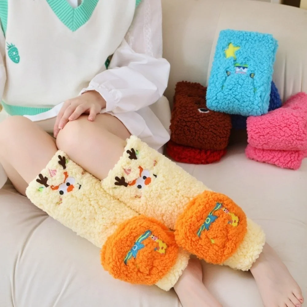 

1pair Fashion Funny Fluffy Coral Fleece Socks 3D Cartoon Thickened Thicken Floor Socks Casual Soft Funny Socks Winter