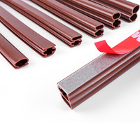 6M Door Window Sealing Strips Self-adhesive Silicone Rubber Sealing Strip Dustproof Soundproof Anti-collisio Insulation Strip