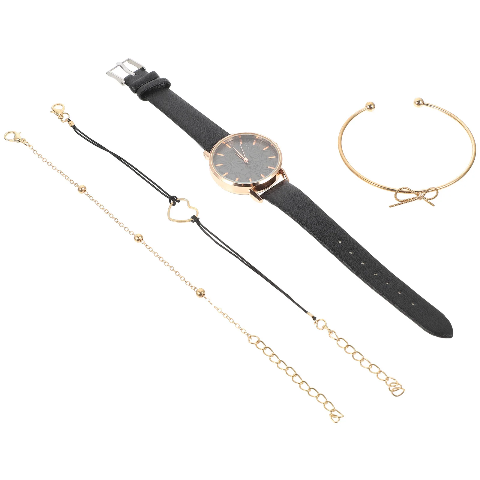 

1 комплект, набор браслетов для женских часов, легкий прочный ремешок, простой циферблат, одинаковые браслеты, подарок на день рождения для женщин