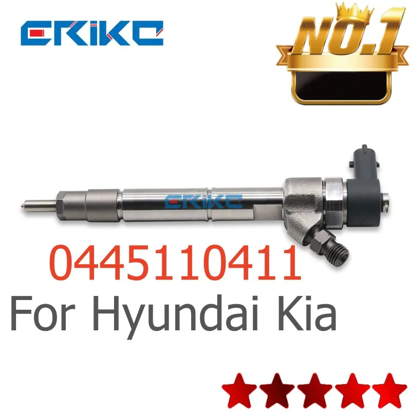 

0445110411 NEW DIESEL COMMON RAIL FUEL INJECTOR 33800-2A960 33800-2A800 for Bosch HYUNDAI I40 KIA CARENS 1.7 CRDi