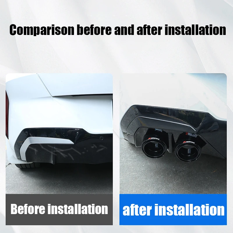 

Four outlet tailpipe protective cover modified exhaust pipe tailpipe blackening product For BMW X3 G45 G48 2025 2026