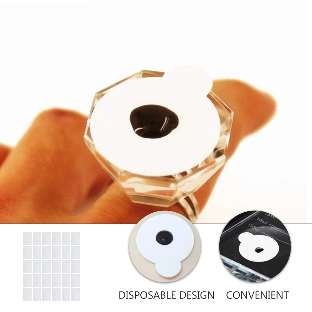 

1200 Pcs Eyelash Glue Sticker UV Pads Holder Tinfoil Grafting Tool Disposable