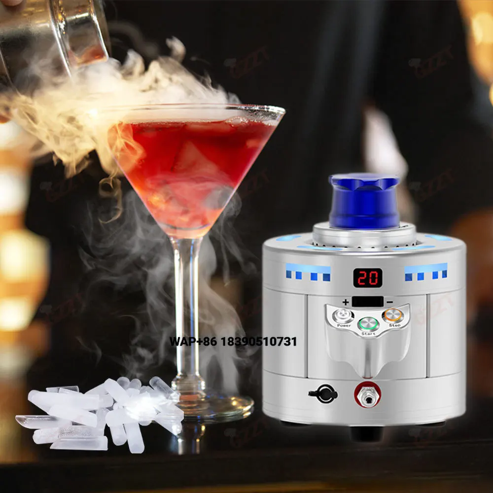 Mini Dry Ice Making Machine Portable Dry Ice Maker for Cocktail Mocktails