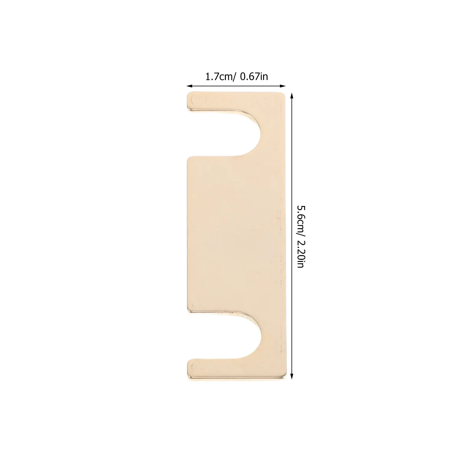 1Pair Pure Copper Speaker Terminal Jumper Plates Straight 45Mm Connector for Bi-Wiring Speaker Cabinet Terminal Plate Audio