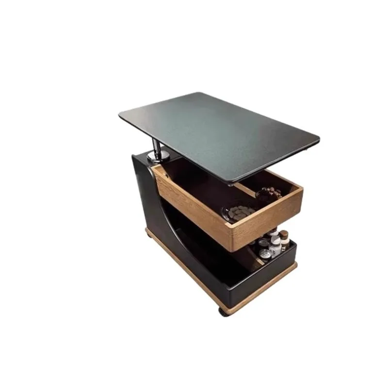 

Lifting rock slab living room side table removable sofa side table bedside cabinet premium trolley coffee table rack