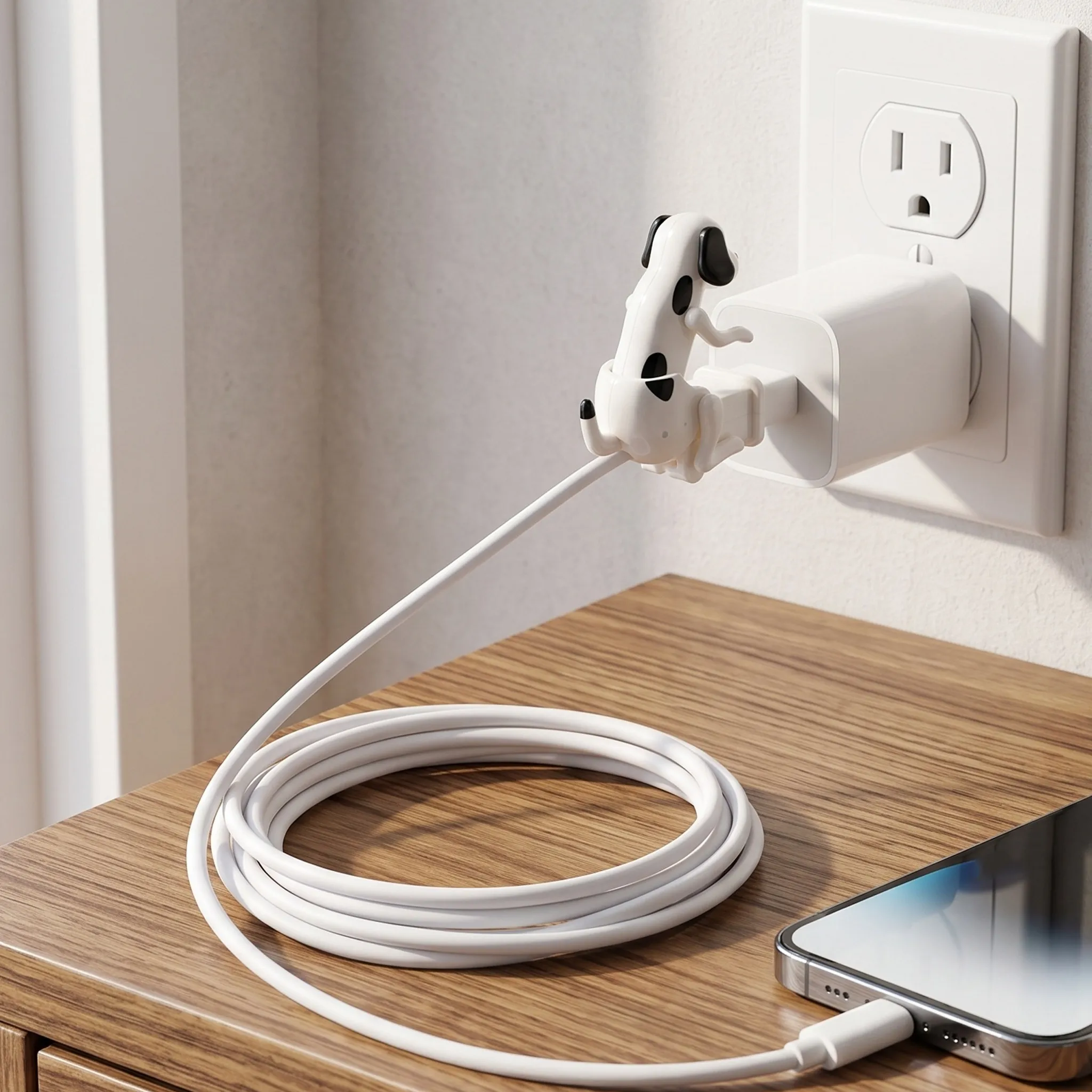 Funny Dog High Speed USB C Data Cable 30W Fast Charging Cord for Phone Charger File Transfer Home Office Devices