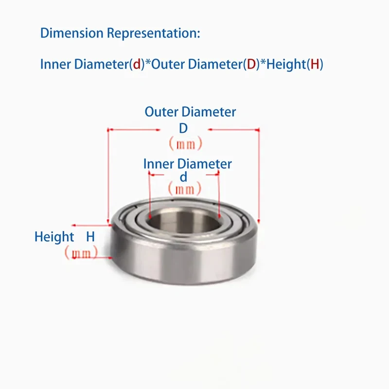 440 Stainless Steel Miniature Bearings ID 2mm to 20mm / Precision Deep Groove Ball Bearings ABEC-1 for High-Speed Applications