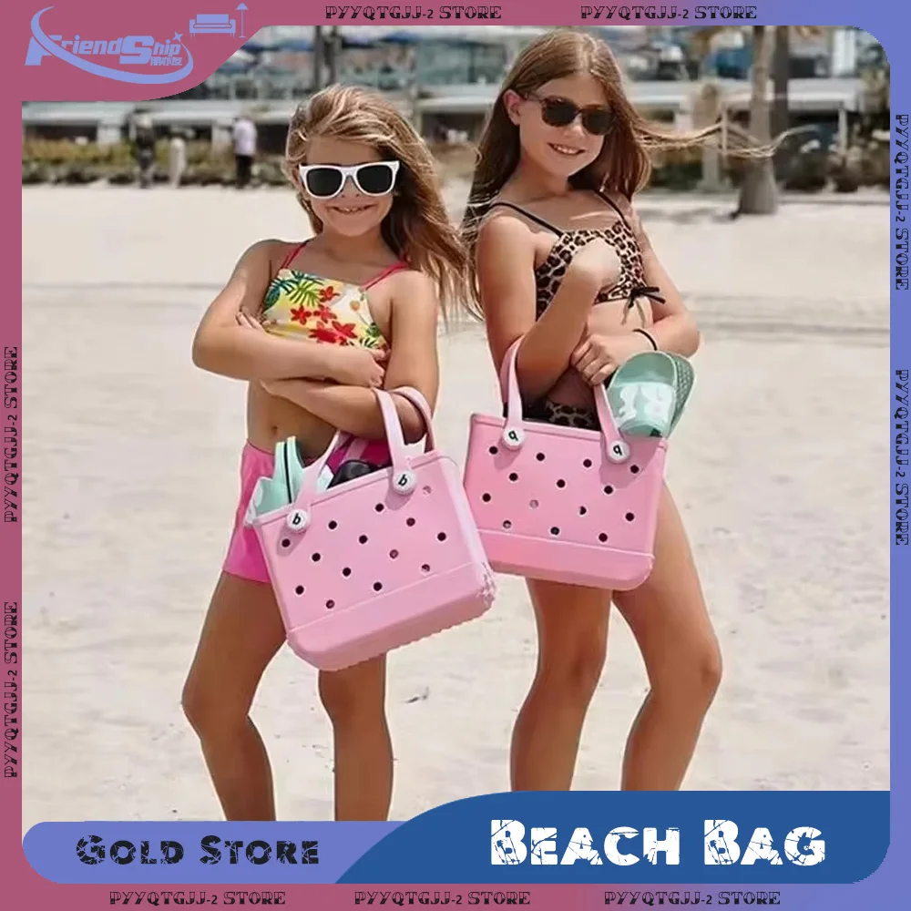 

Beach Bags Women EVA Handbag Waterproof Beach Bag Multi-Purpose Storage Bags Women Fashion Tote Bag Outdoor Basket Shopping Bags