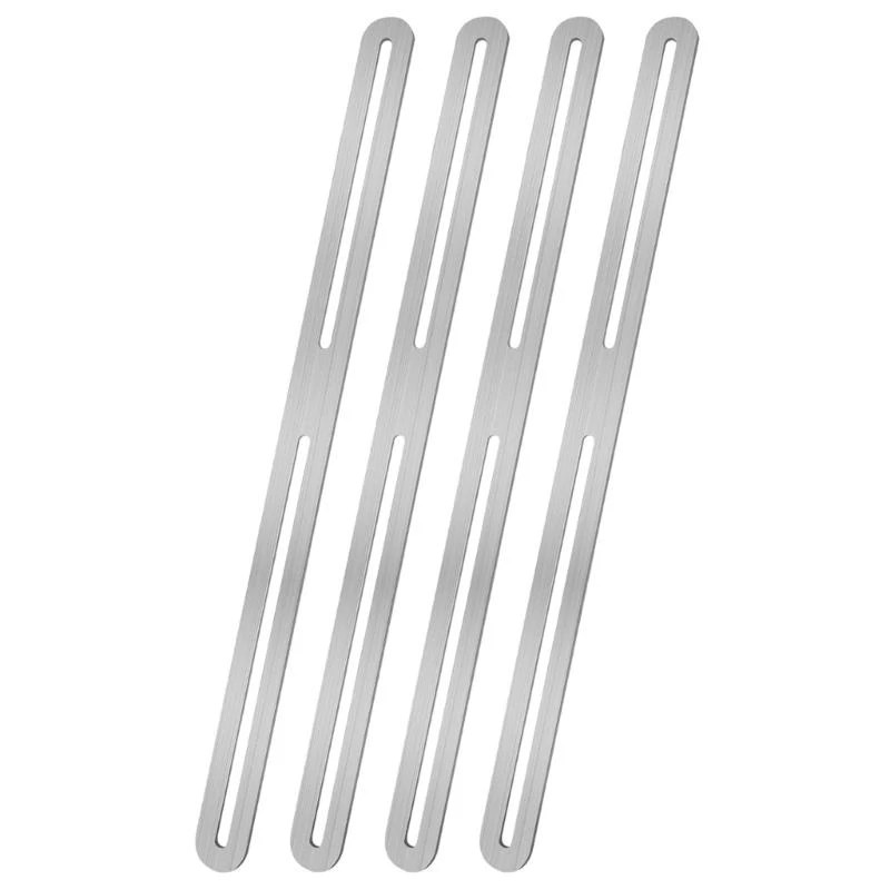 

652F 4Pieces Set of Durability Mailbox Brackets Portable for Stainless Steel Fence Mounting and Home Furniture Reinforcement