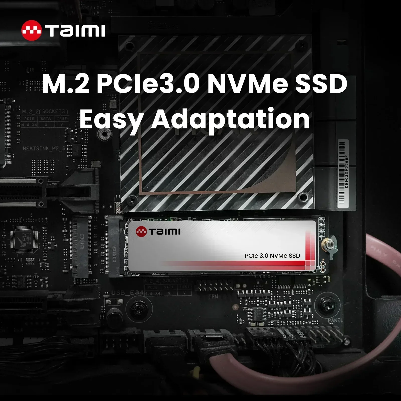 Taimi SSD 512GB 256GB 128GB NVMe M2 SSD PCIe3.0 X4 Hard Drive With Heat Sink Solid State Disk for Laptop Desktop New Arrival