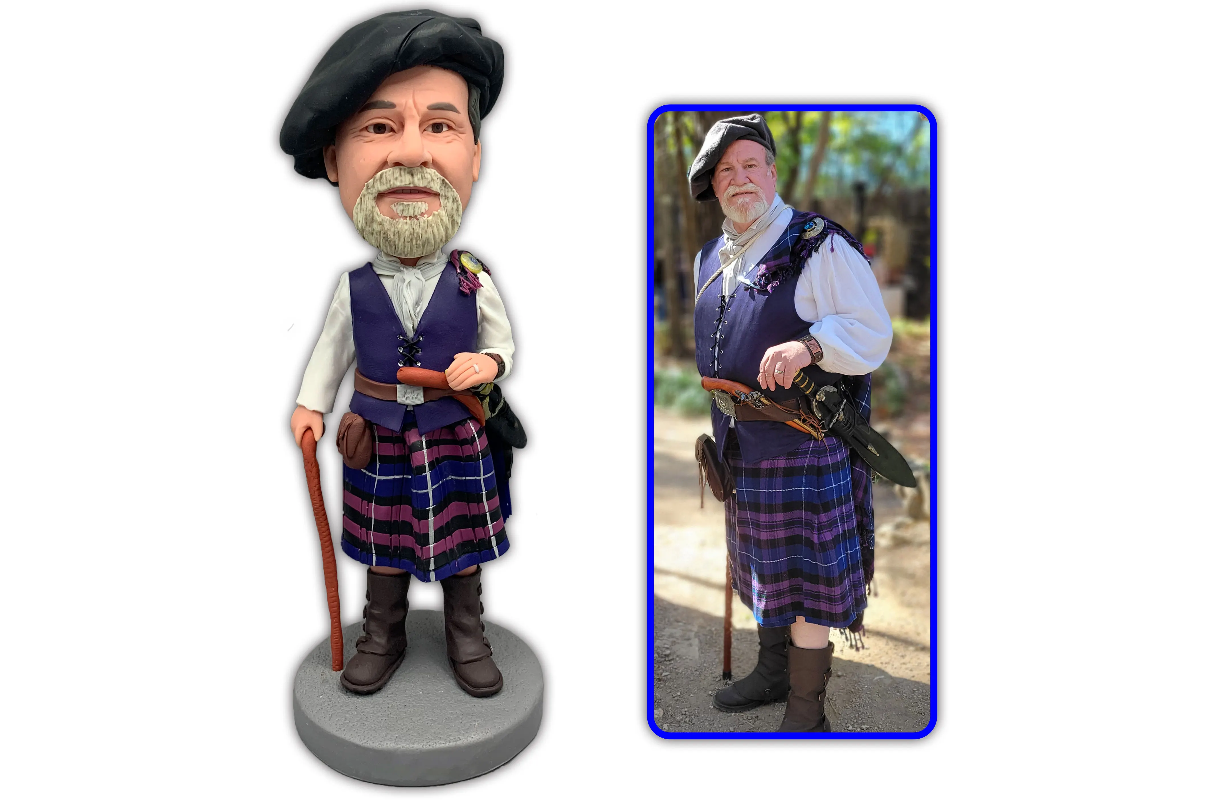 

Custom Bobblehead for Father's Day Based on Your Photos Personalized Birthday Sculpture for Him