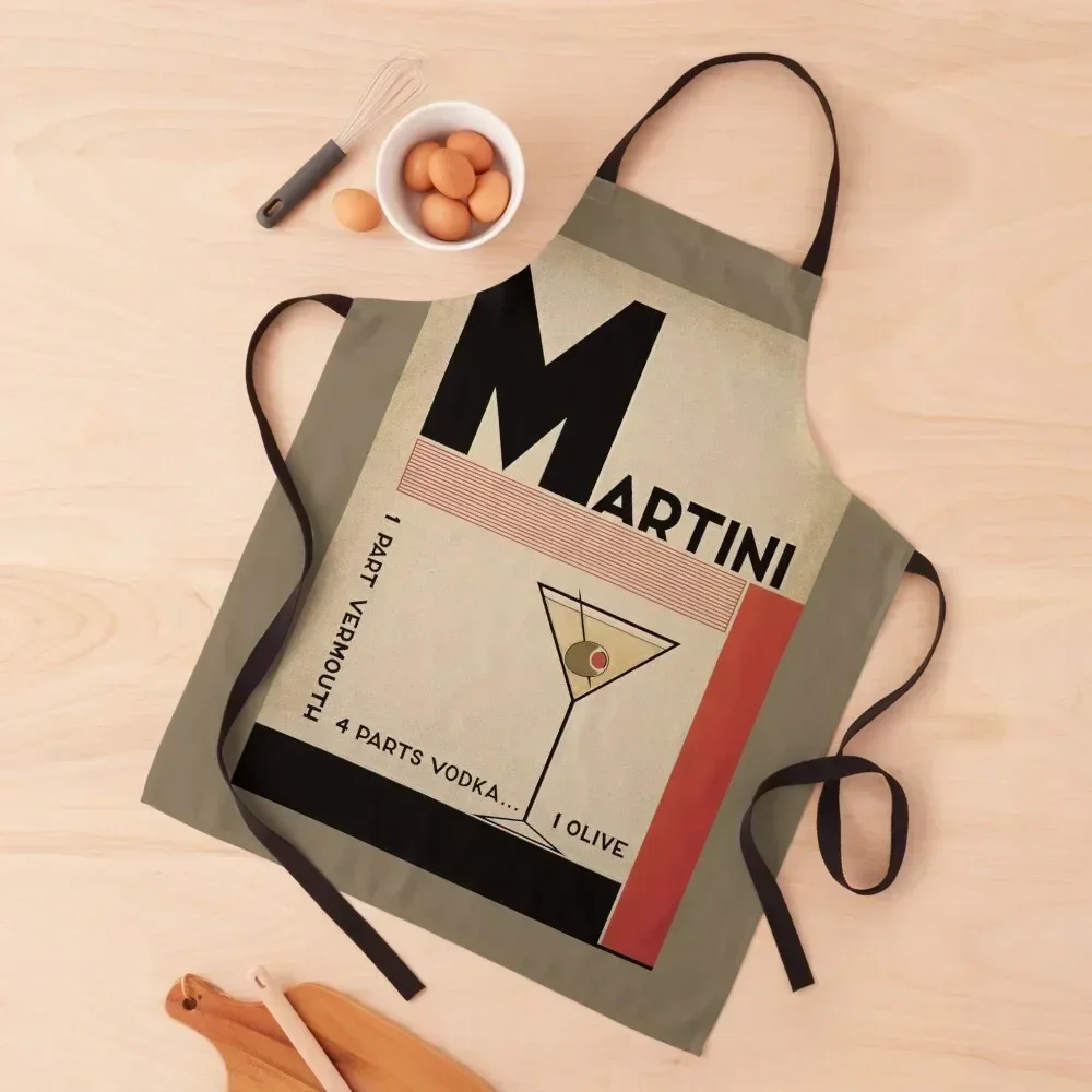 

Shaken, Not Stirred - Oui, Monsieur Apron Women's Dress Cute Kitchen Kitchen New 2022 Year Apron