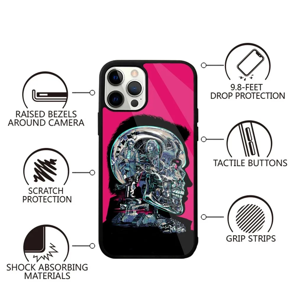 Movie The T-Terminator  Phone Case Strong Magnetic For IPhone 16,15,14,13,Pro,Max,Plus,11,12,Mini For Magsafe Wireless Charging