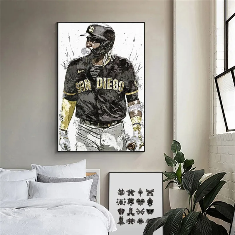 San Diego Padres Baseball Art Fernando Tatis Jr Posters and Prints Wall Canvas Painting Sports Art Cuadros for Living Room Decor