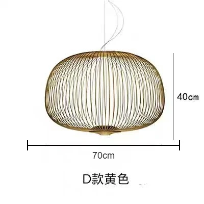 Foscarini Spaken Hanglamp minimalistische Vogelkooi Hanglamp voor Villa Lobby Trap Home Decor trap Italiaanse verlichting - afbeelding 1