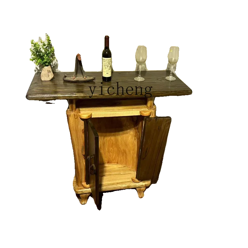 

Zf Hall Solid Wood Console Original Ecological Furniture Camphor Wood Living Room Storage against the Wall