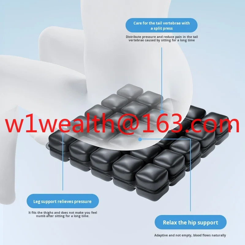Anti-decubitus Air Cushion，for Elderly Wheelchair Users-Long-Term Sitting Pressure Relief Breathable Prolonged Bedridden Hips