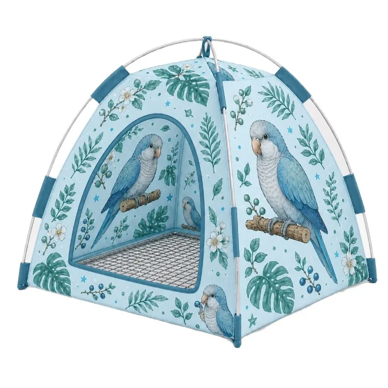 For stainless steel bottom net parrot nest peony mystic phoenix little sun monk bird nest summer tent small pet toy nest
