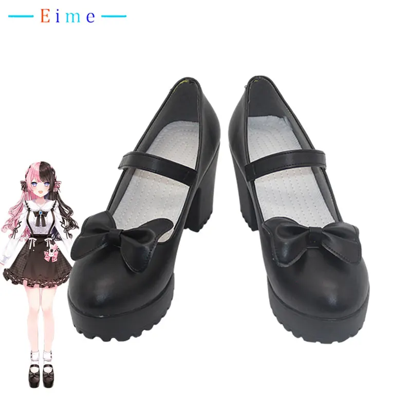 Hinano Tachibana Cosplay Shoes Vtuber Cosplay Prop PU Leather Shoes Halloween Carnival Boots Custom Made