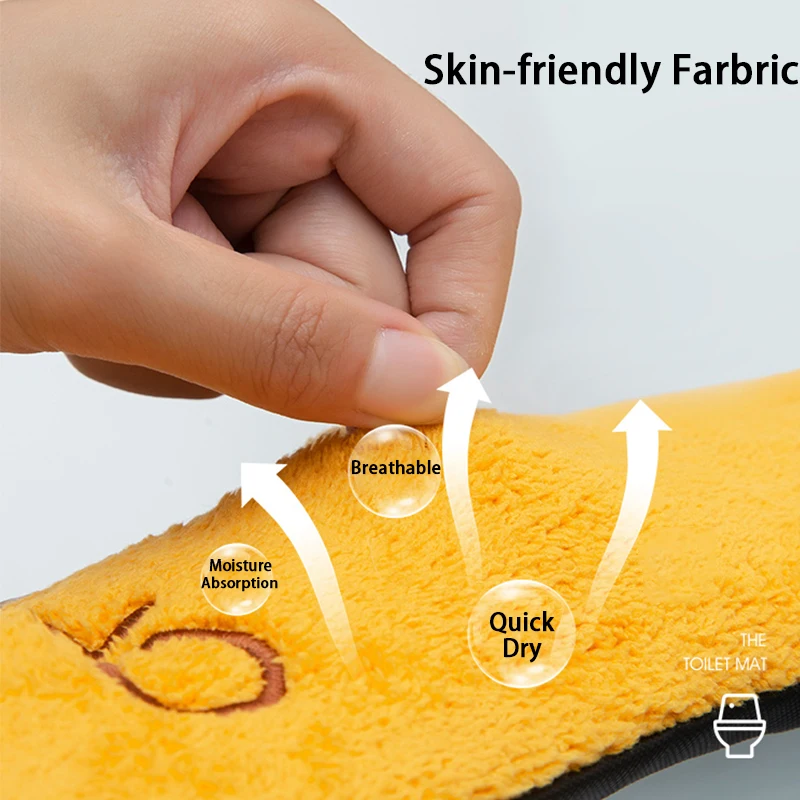 Cute Embroidery Toilet Seat Cover With Zipper Soft Warmer Washable Toilet Mat Cover Pad Cushion WC Ring Mat Bathroom Aceesories