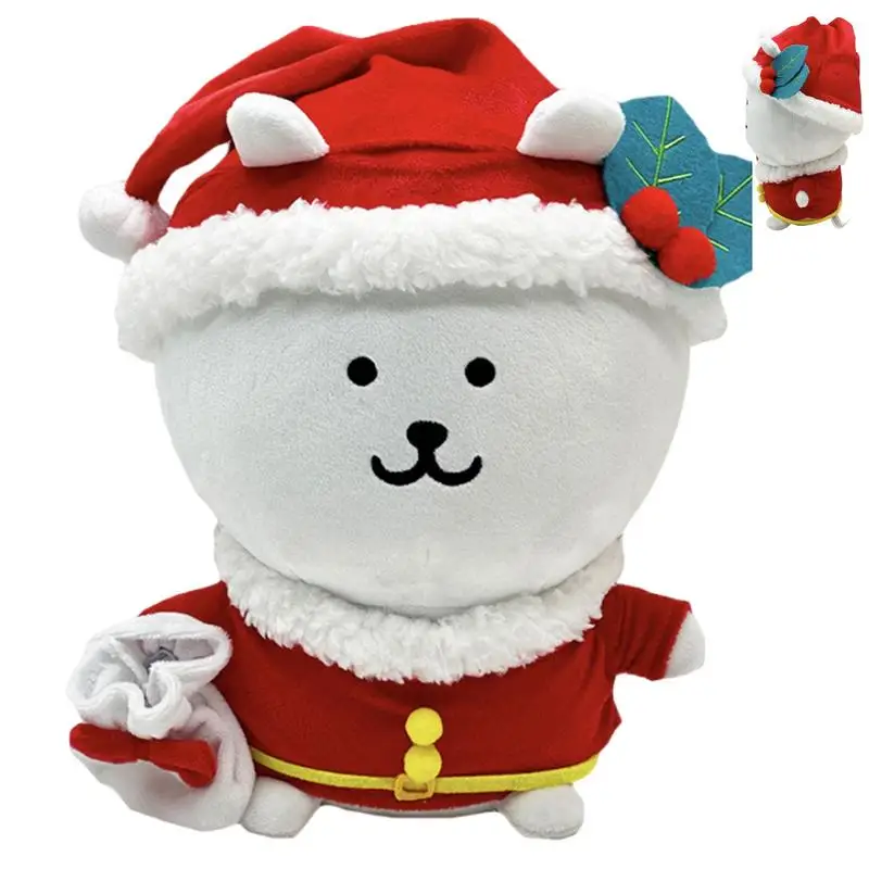 Kerst pluche pop cartoon kerst benauwd pop kerstmuts kerst kussens knuffelbaar kerst knuffel 25cm schattig