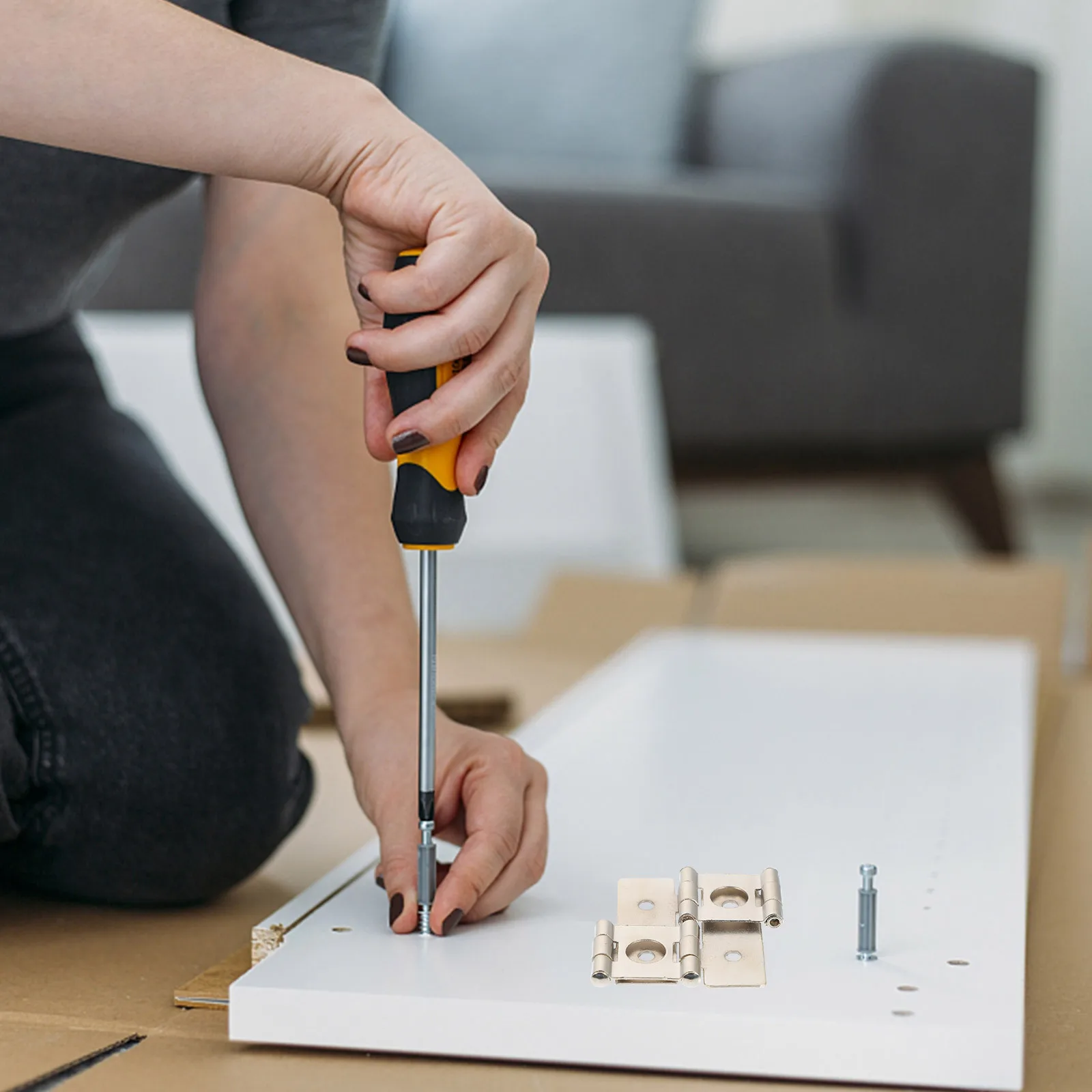 

10Pcs Retro Style Hinges Solid Iron Construction Multipurpose for Door Cabinet Screen Gate Folding Applications