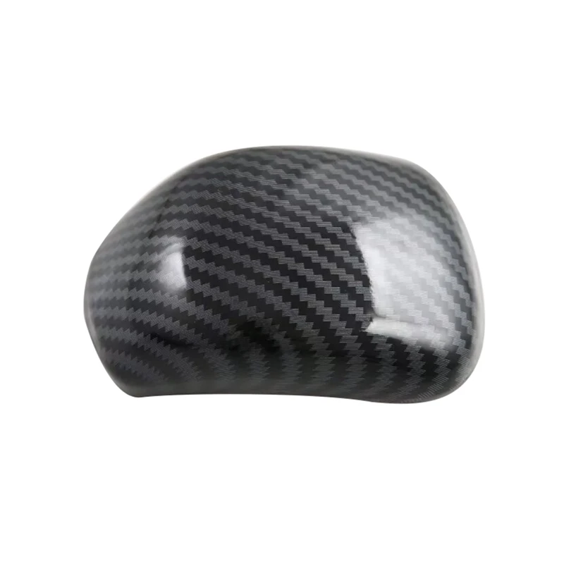 Car Center Console Gear Head Shift Knob Cover Interior Accessories For Mitsubishi Triton / L200 2024 Carbon Fiber