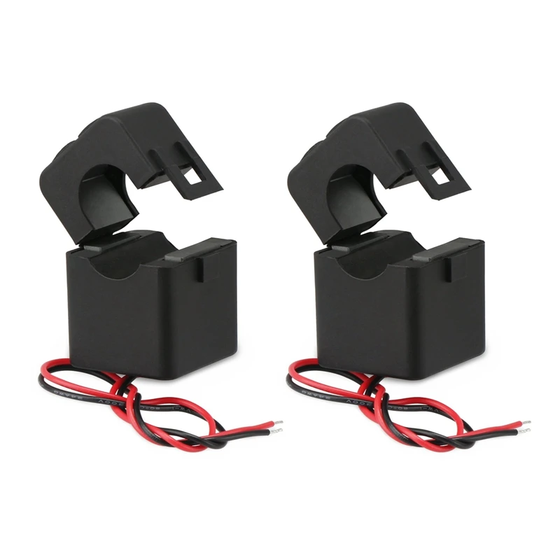 2X Current Transformer,100A 100MA AC Current Sensor, Split Core Amp Transformer Sensing Relay