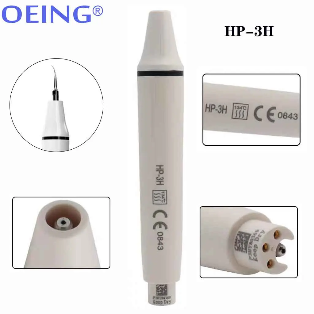 Dental Ultrasonic Scaler Handpiece Teeth Whitening Sterilized  Detachable LED Ligh HW-3H HW-5L Fit WOODPECKER/EMS Scaling Tips