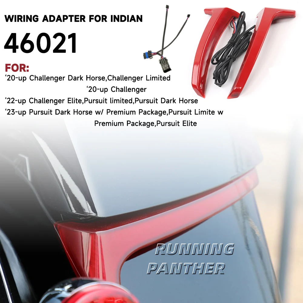 

F​or Indian Chieftain Roadmaster Springfield Dark Horse Tracer Turn Signal Light Rear Saddlebag LED Indicator Run Brake Lights