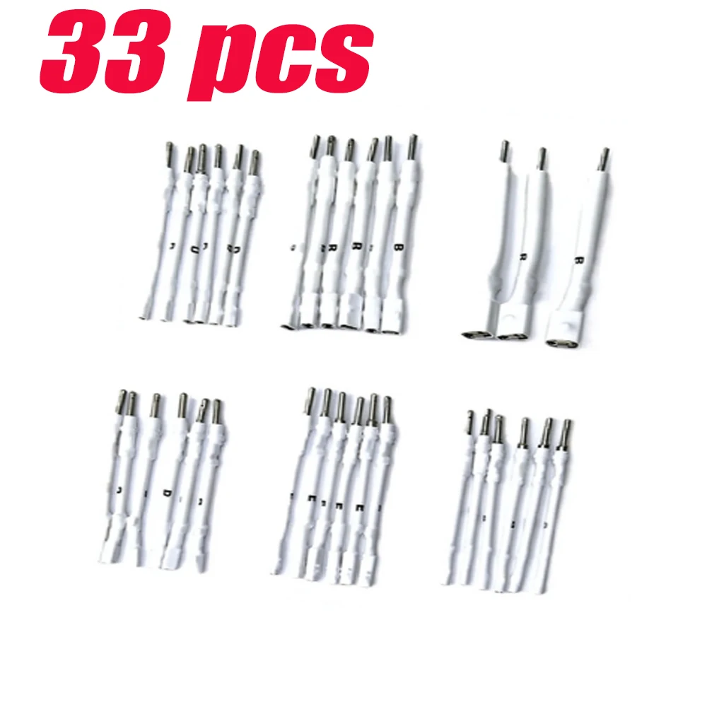 33pcs ECU Tool Connect Pins for KT200 FC200 ECU Terminal Probes Wiring Harness ECU Bench Adapter