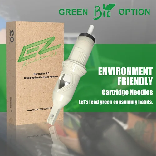 Cartucho para tatuar EZ Revolution 2,0, agujas biodegradables para cartuchos de tatuaje RL RM, máquina para maquillaje permanente, pluma
