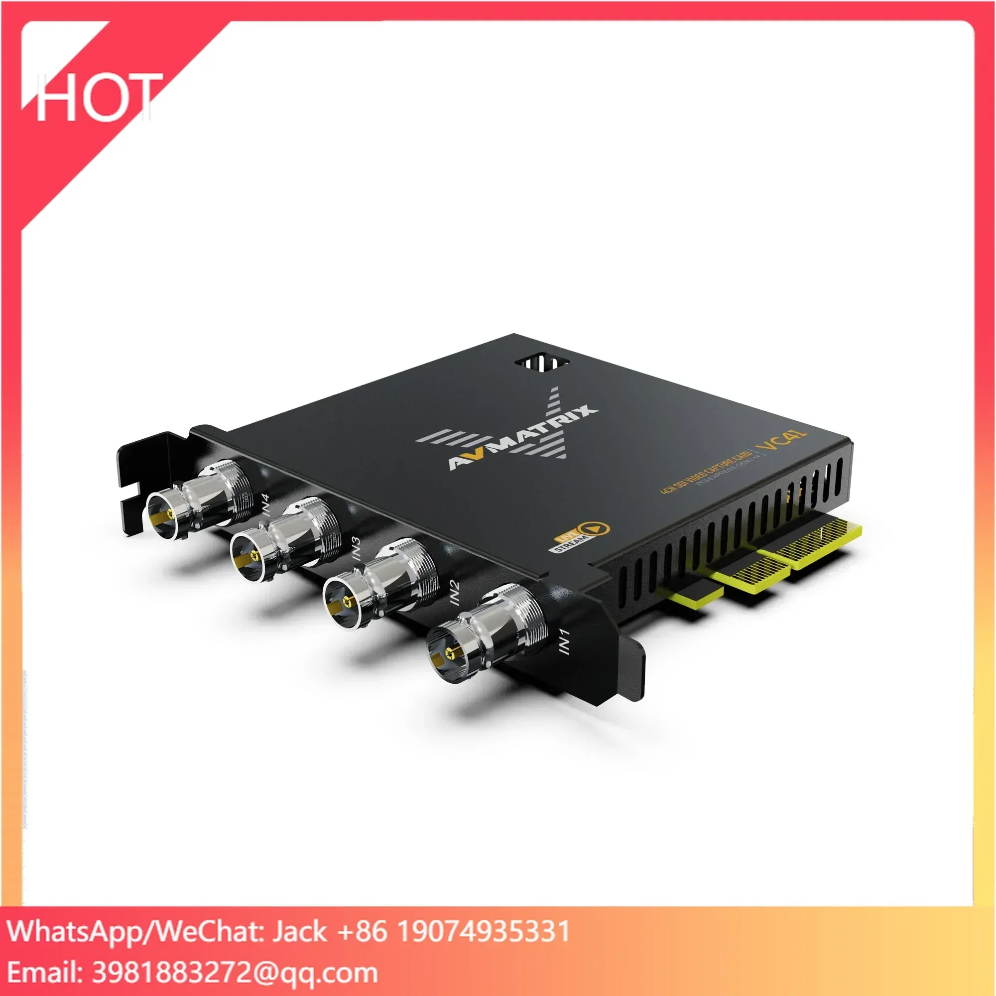 High Quality Capture Card 4-CH 3G-SDI 1080P60 Video Capture Card for Video Streaming Game Capture