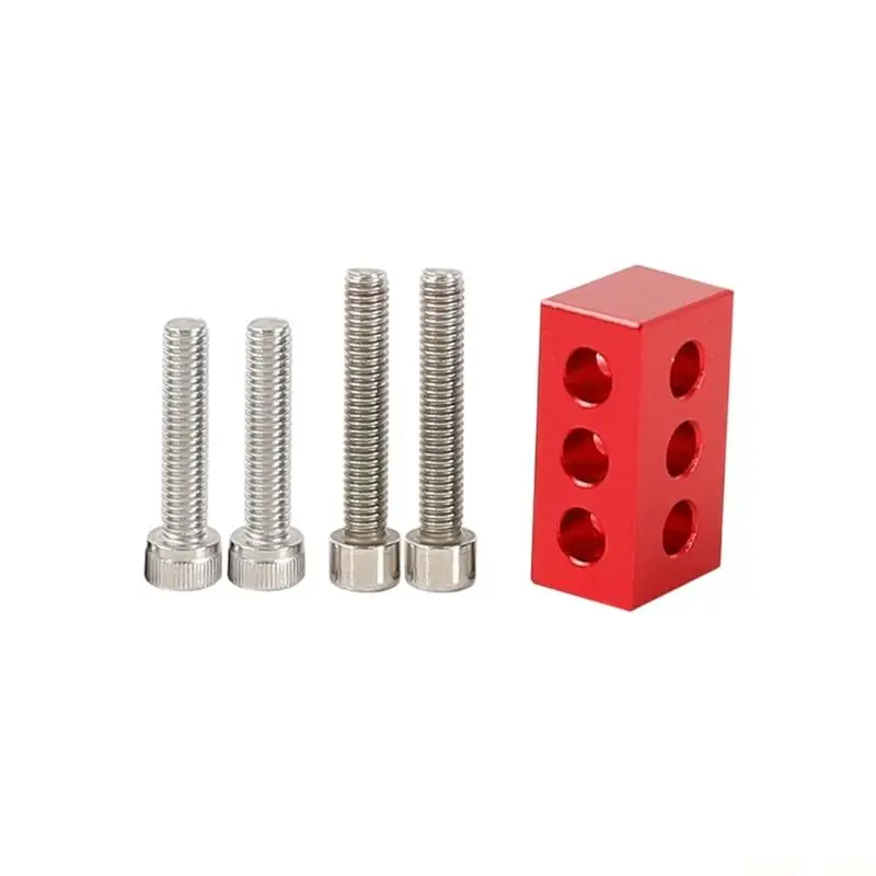 U2JB Guide Mounting Height Block, Metal Accessory for Positioning with Openings on Two Adjacent Panel